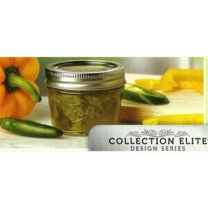 Ball Mason Canning Jam Salsa Storage Glass Jars 4 oz 4-pack Collection Elite